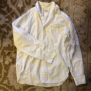 J.Crew Mens White Button Up Shirt